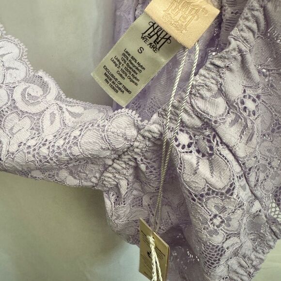 Free People HAH Comin In Haht Bodysuit Lavender - Picture 4 of 5